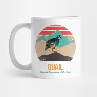 Quail: Graceful Guardians of the Wild Mug